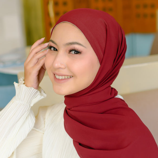 Bawal Inner Shawl Burgundy