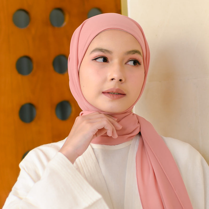 Bawal Inner Shawl Peach Pearl