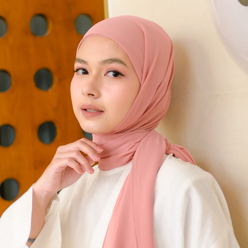 Bawal Inner Shawl Peach Pearl