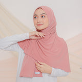 Mahita Instan Shawl (Pashmina Instan) Dark Baby Pink