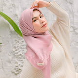 Geya Pleats Square (Segiempat Plisket) Soft Pink