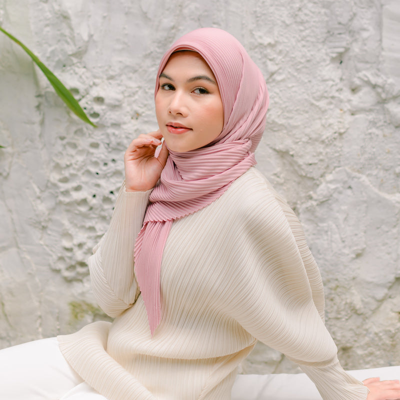 Geya Pleats Square (Segiempat Plisket) Soft Pink