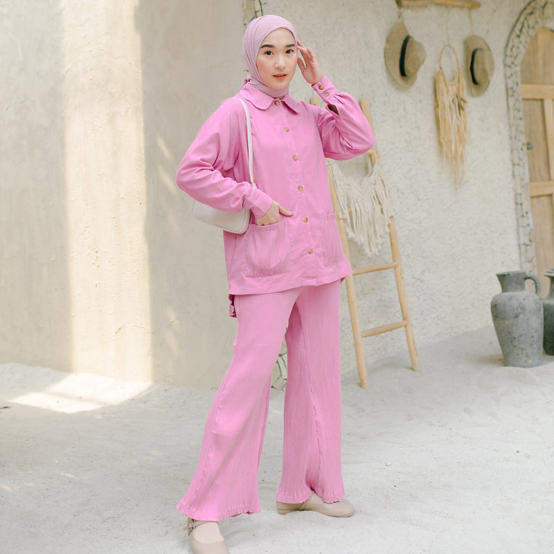 Nuna Set (Set Plisket) Pink Candy