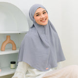 Biyya Instan (Bergo Crinkle) Dove Grey