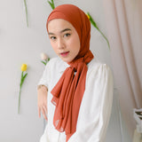 Bawal Shawl (Pashmina Ceruti Babydoll) Burn Siena