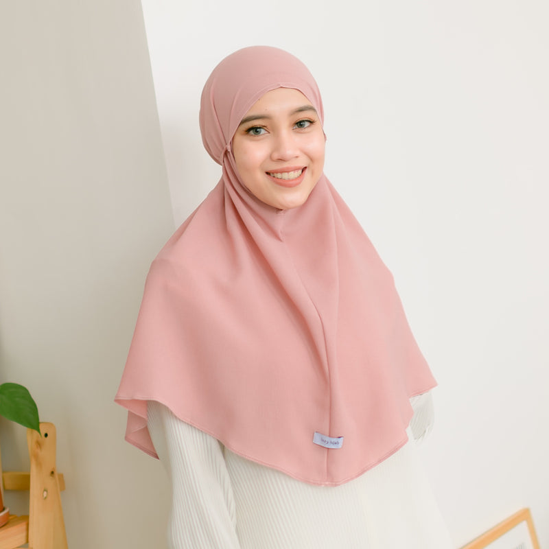 Hawa Instan (Bergo Diamond) Soft Pink