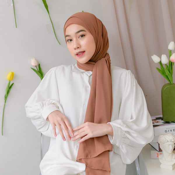 Bawal Shawl (Pashmina Ceruti Babydoll) Walnut