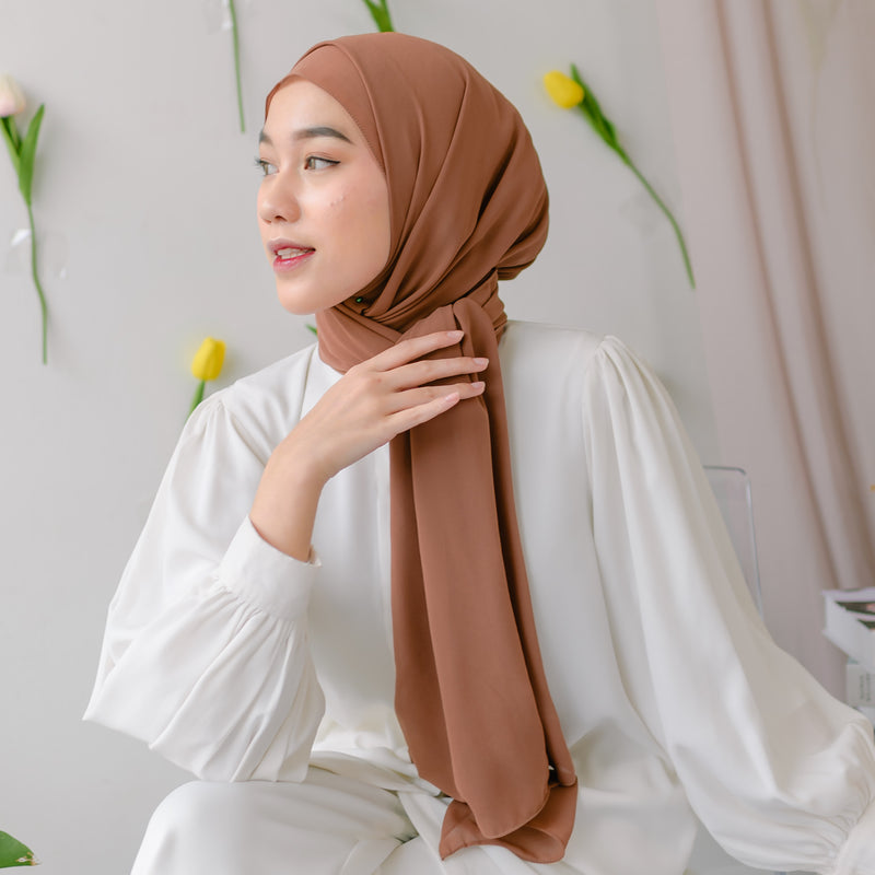 Bawal Shawl (Pashmina Ceruti Babydoll) Walnut