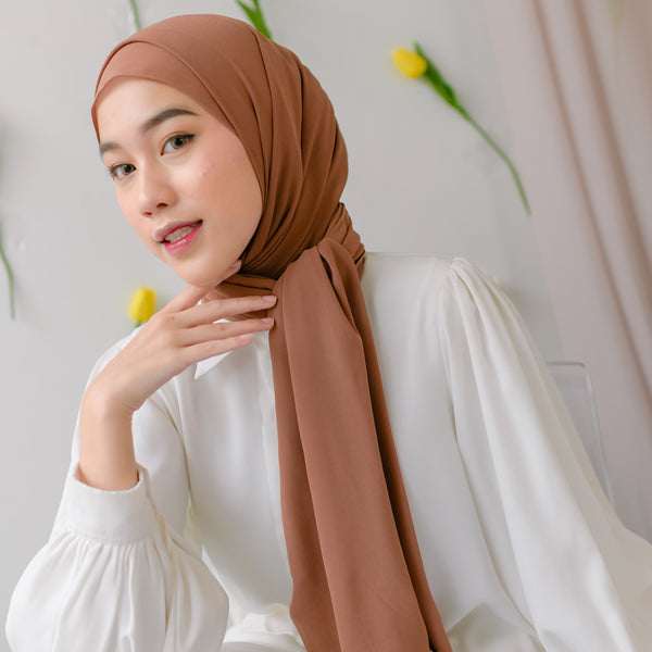 Bawal Shawl (Pashmina Ceruti Babydoll) Walnut