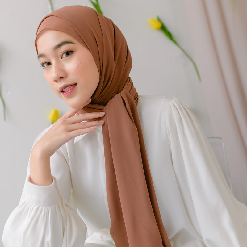 Bawal Shawl (Pashmina Ceruti Babydoll) Walnut