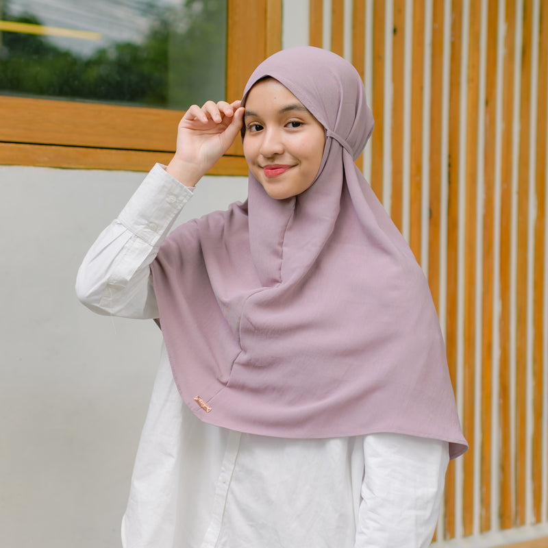 Biyya Instan (Bergo Crinkle) Tea Rose