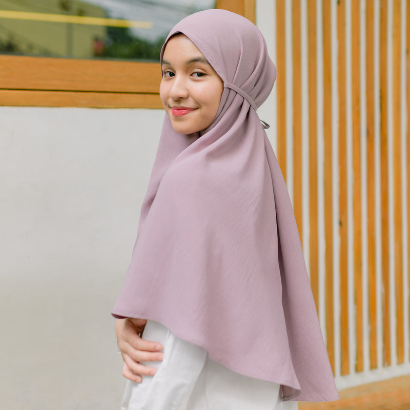 Biyya Instan (Bergo Crinkle) Tea Rose