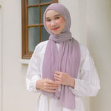 Ayra Pleats Shawl (Pashmina Full Plisket) Baby Nude