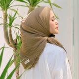 Geya Pleats Square (Segiempat Plisket) Olive Sheen