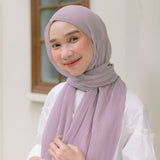 Ayra Pleats Shawl (Pashmina Full Plisket) Baby Nude