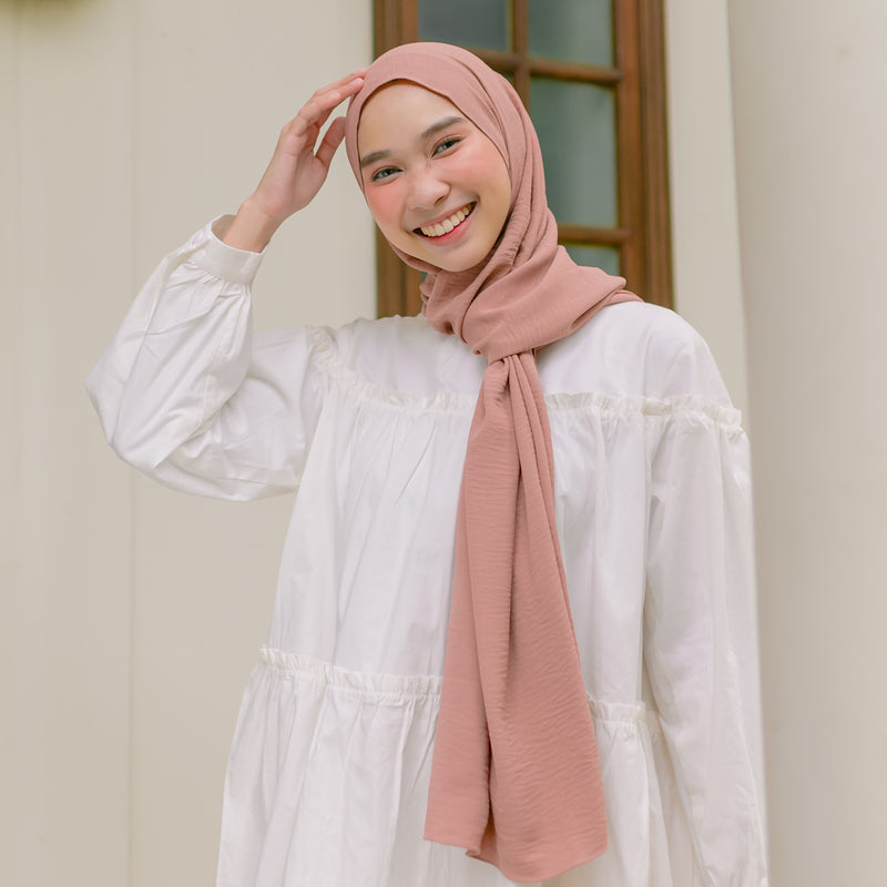 Aleza Shawl Dark Nude Pink