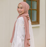 Aleza Shawl Dark Nude Pink