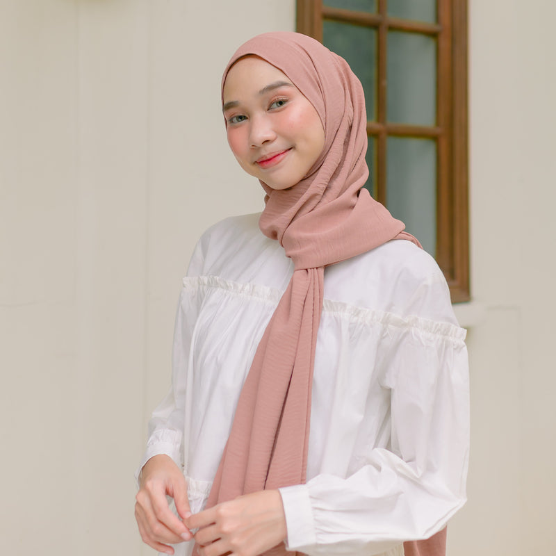 Aleza Shawl Dark Nude Pink