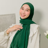 Bawal Pleats Shawl (Pashmina Plisket) Green Bottle