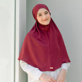 Biyya Instan (Bergo Crinkle) Burgundy