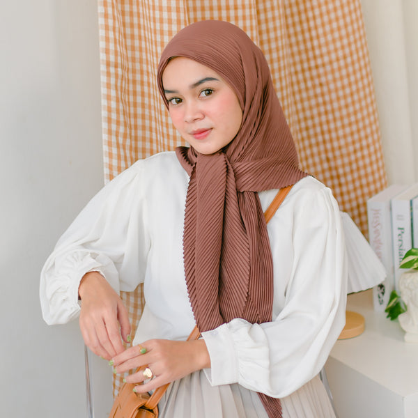 Geya Pleats Square (Segiempat Plisket) Brownie