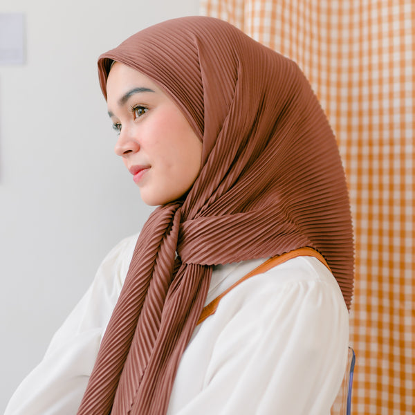 Geya Pleats Square (Segiempat Plisket) Brownie