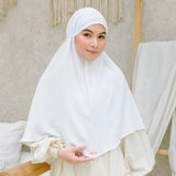 Biyya Instan (Bergo Crinkle) Broken White