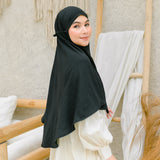 Biyya Instan (Bergo Crinkle) Black