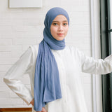 Bawal Pleats Shawl (Pashmina Plisket) Denim