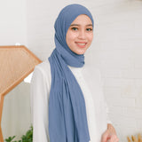 Bawal Pleats Shawl (Pashmina Plisket) Denim