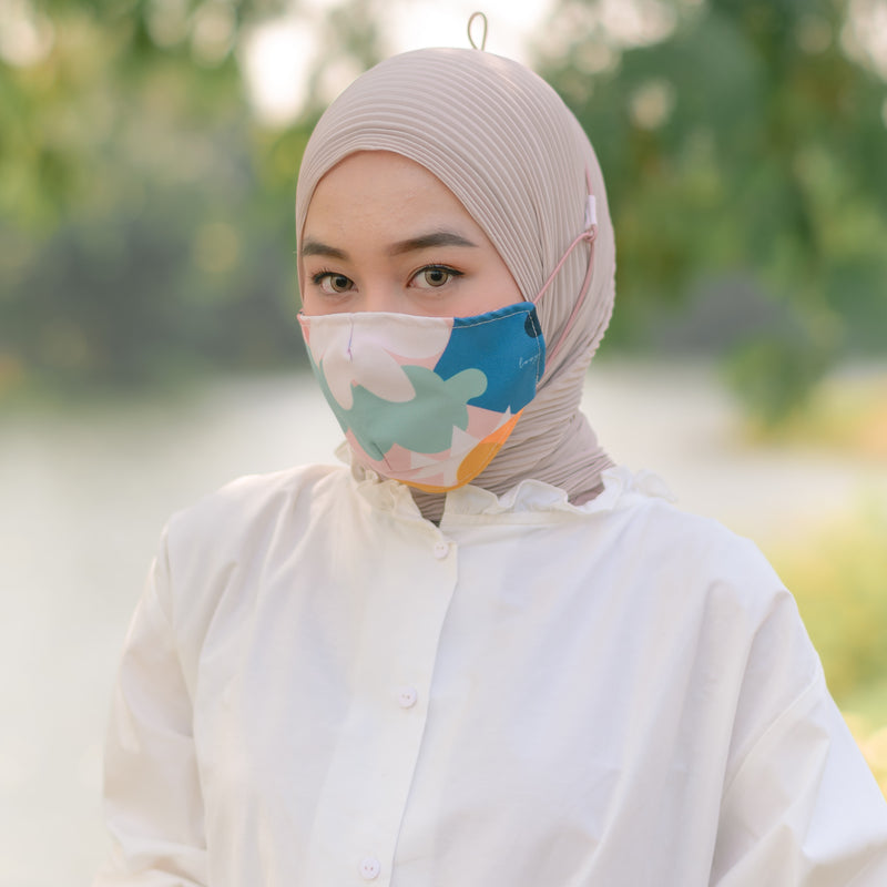 Headloop Mask Pastel Flower