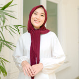 Geya Pleats Square (Segiempat Plisket) Burgundy