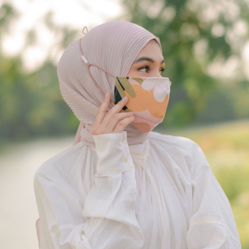 Headloop Mask Netral Flower