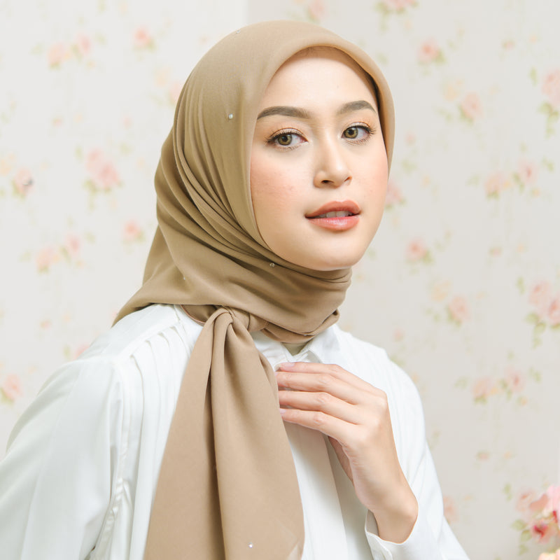 Viona Paris Square (Hijab Swarovski) Beige