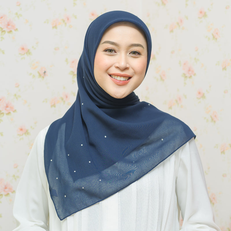 Viona Paris Square (Hijab Swarovski) Navy