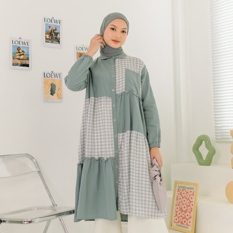 Palma Tunik Blue Grey